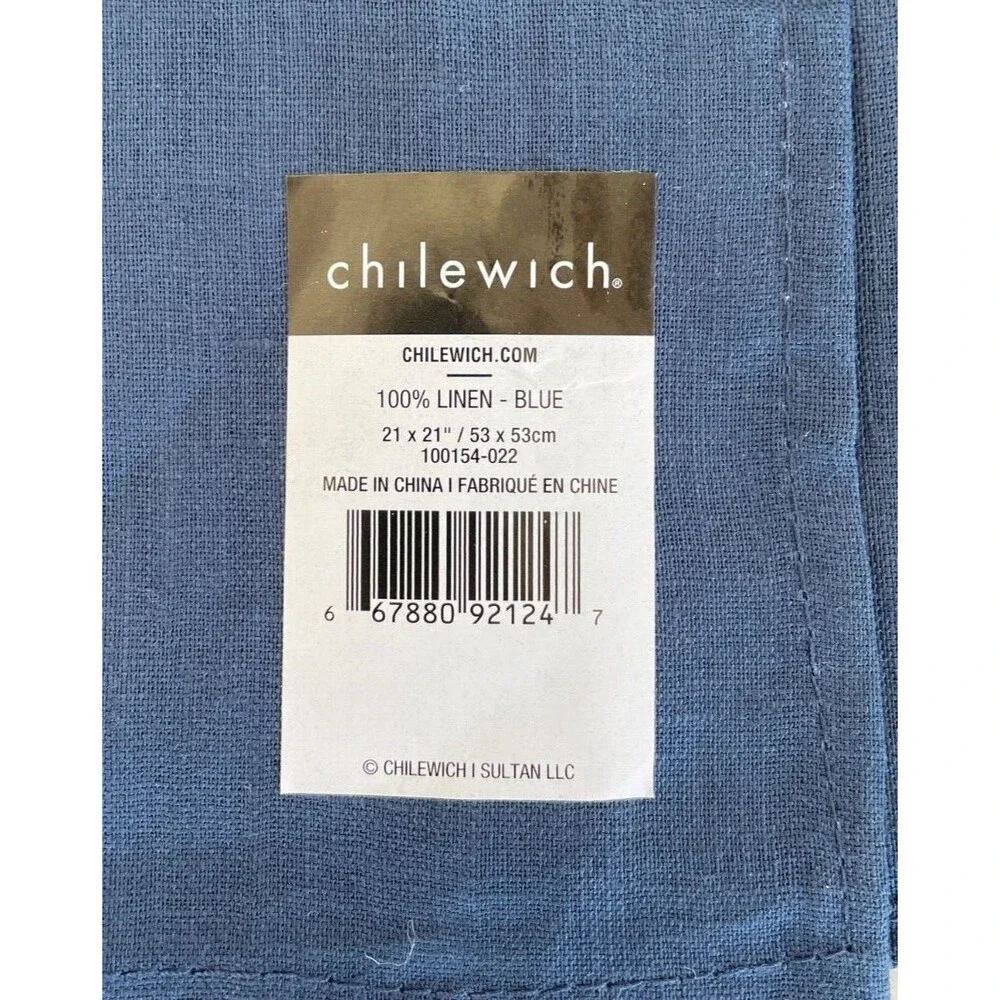 Chilewich Solid Linen Dinner Napkin, Various Colors, 21